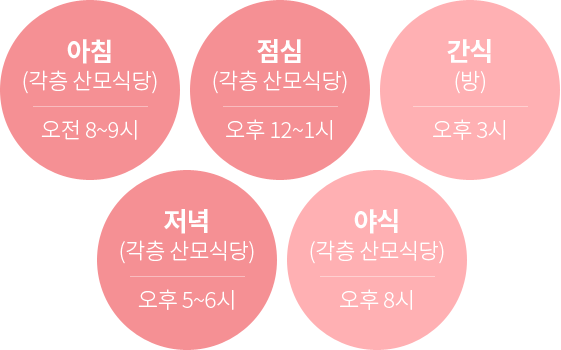 산후조리원 식사시간
